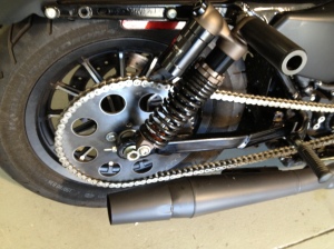 sportster with 60 tooth rear sprocket conversion